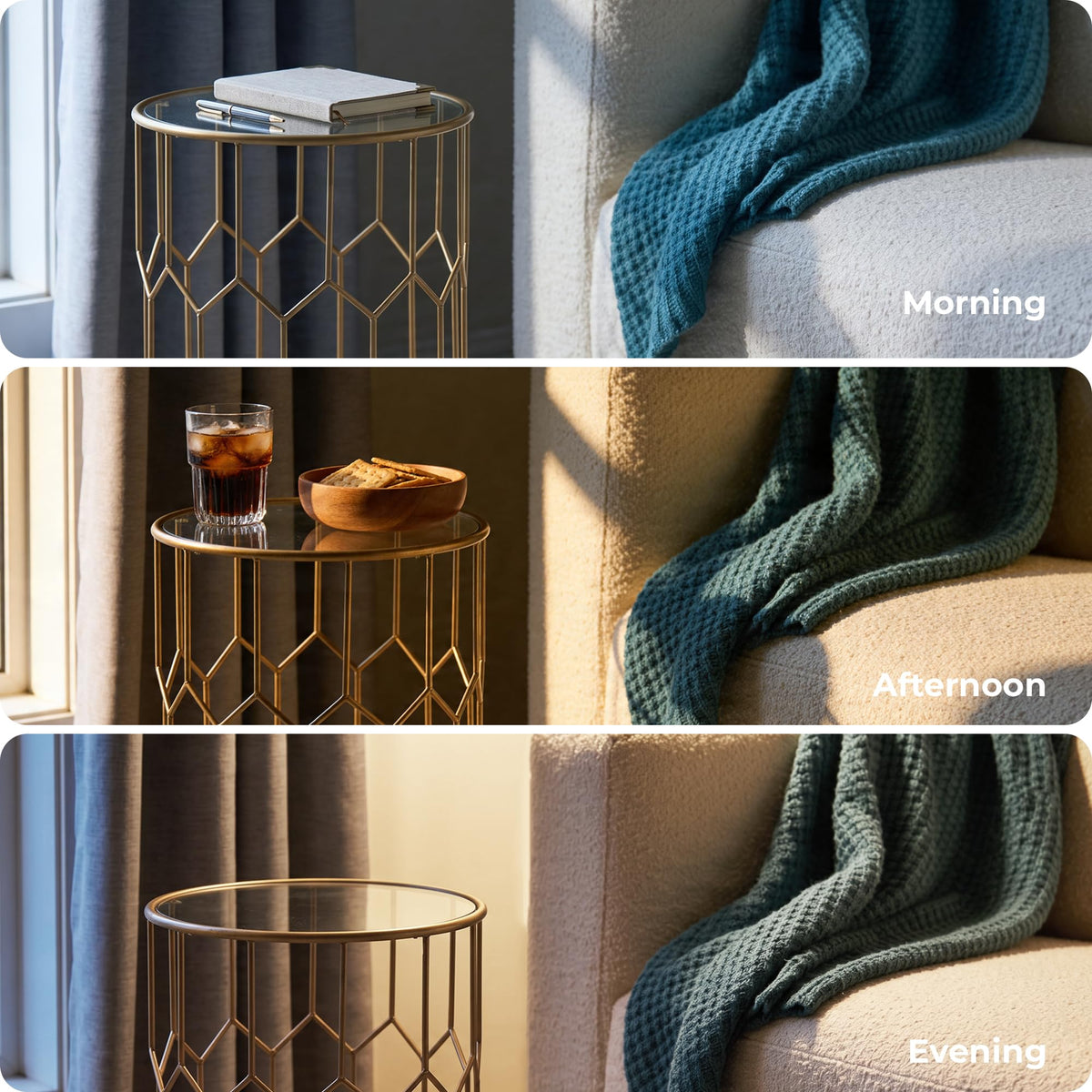 Round Glass Side Table