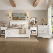 Farmhouse Queen 4-Piece Bedroom Set with Dresser & Nightstands