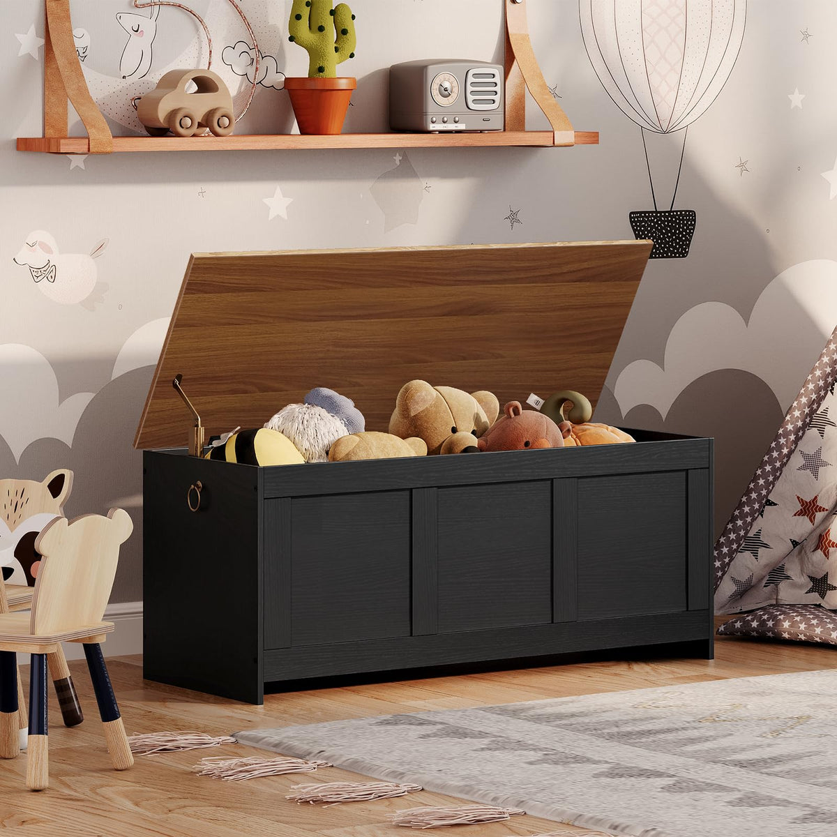Lift-Top Storage Bench