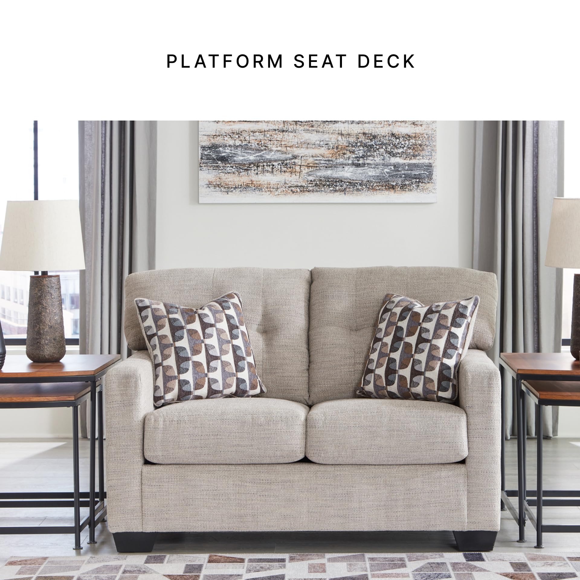 Contemporary Tufted Loveseat