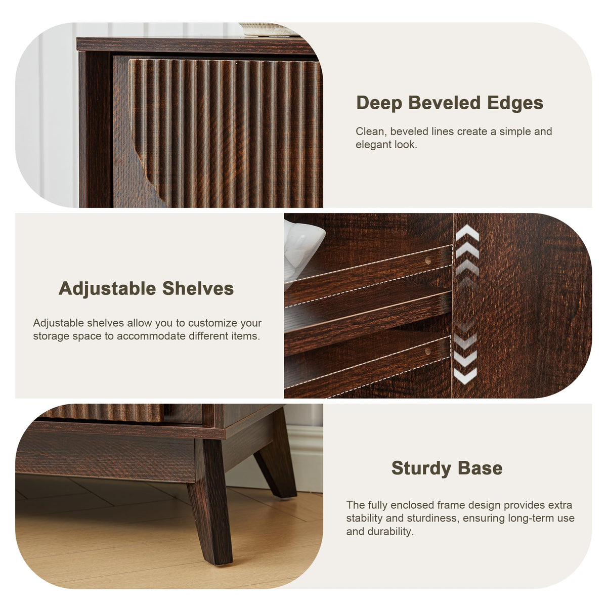 Fluted TV Stand