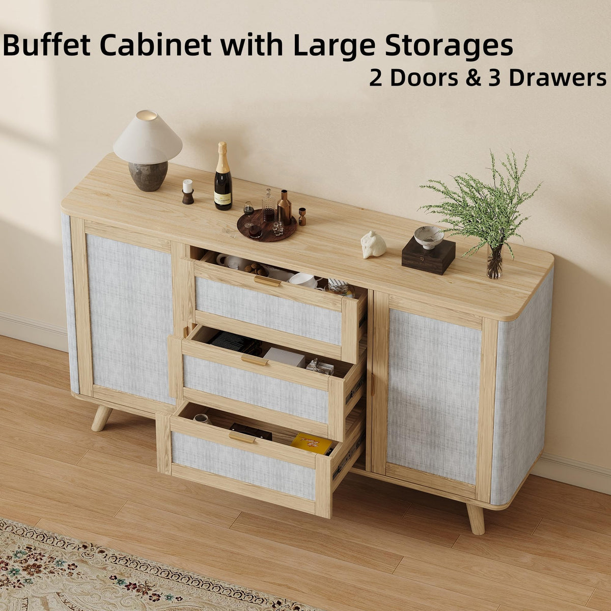 Farmhouse Sideboard with Drawers