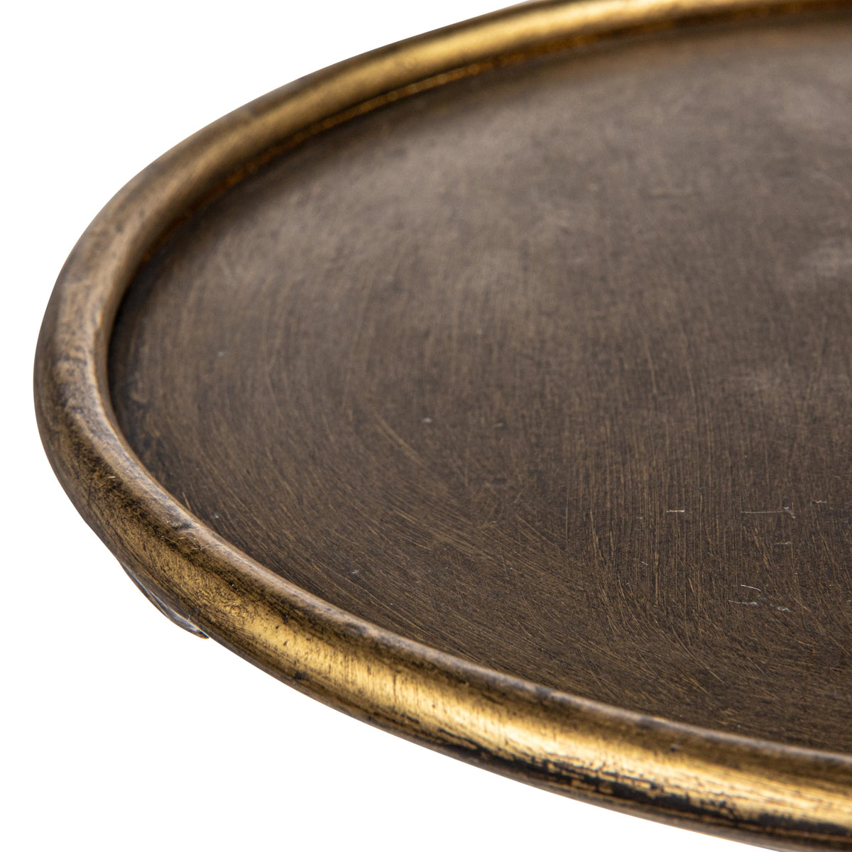 Creative Co-Op Metal Martini Cocktail Table, Antique Brass