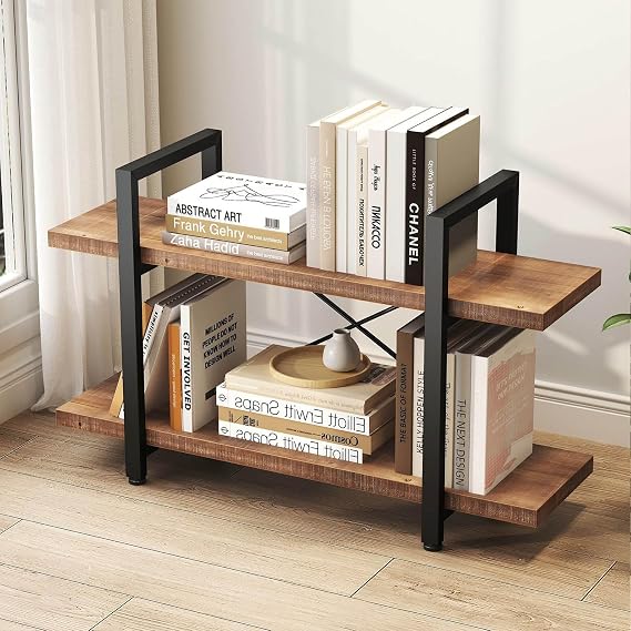 6-Tier Solid Wood Bookshelf