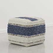Square Wool Cotton Pouf