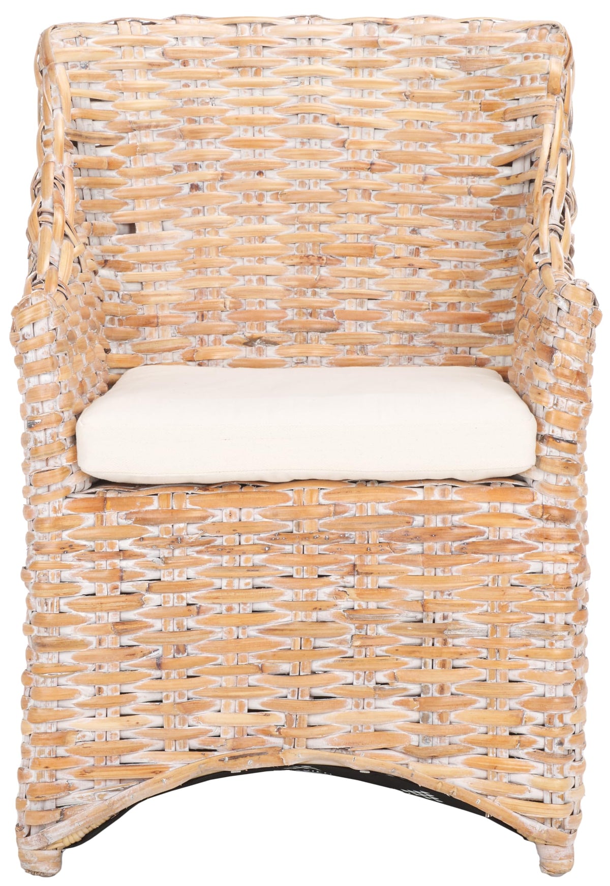 White Mango Wood Accent Chair