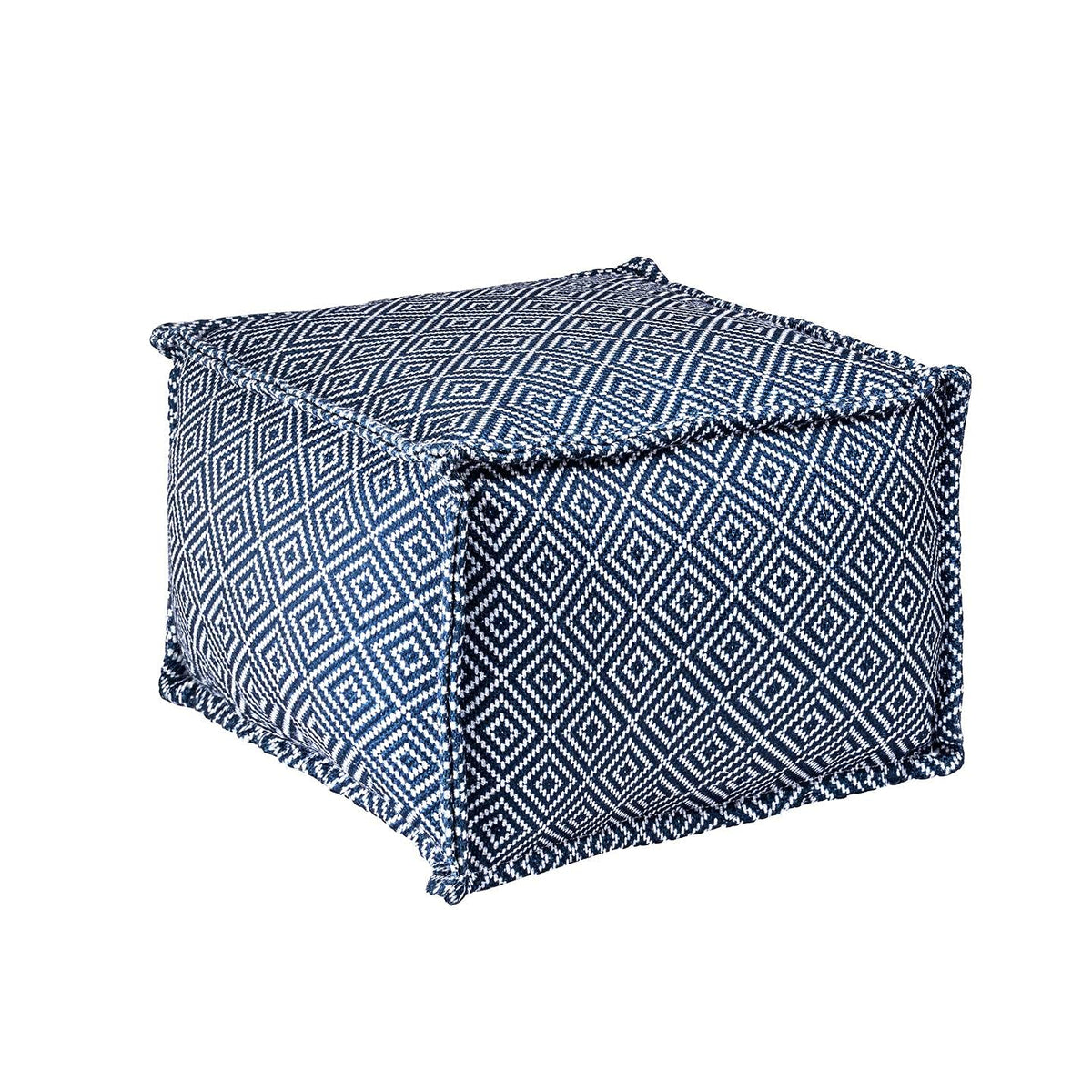 nuLOOM Amalfi Aztec Print Indoor/Outdoor Ottoman Pouf