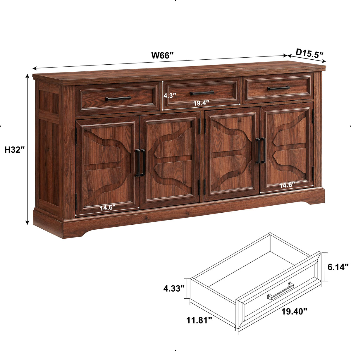 Farmhouse Buffet Sideboard