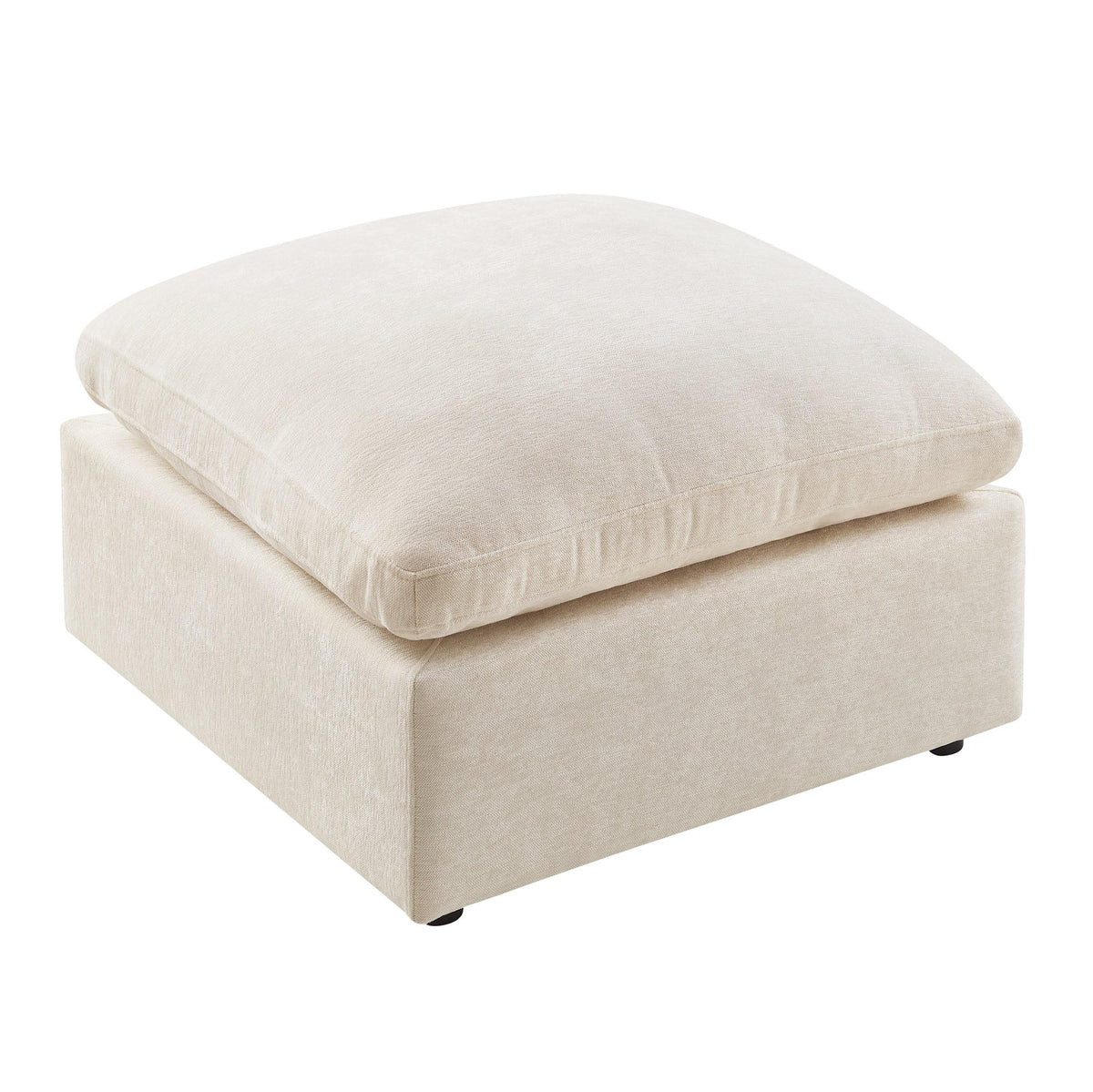 Chenille Modular Ottoman