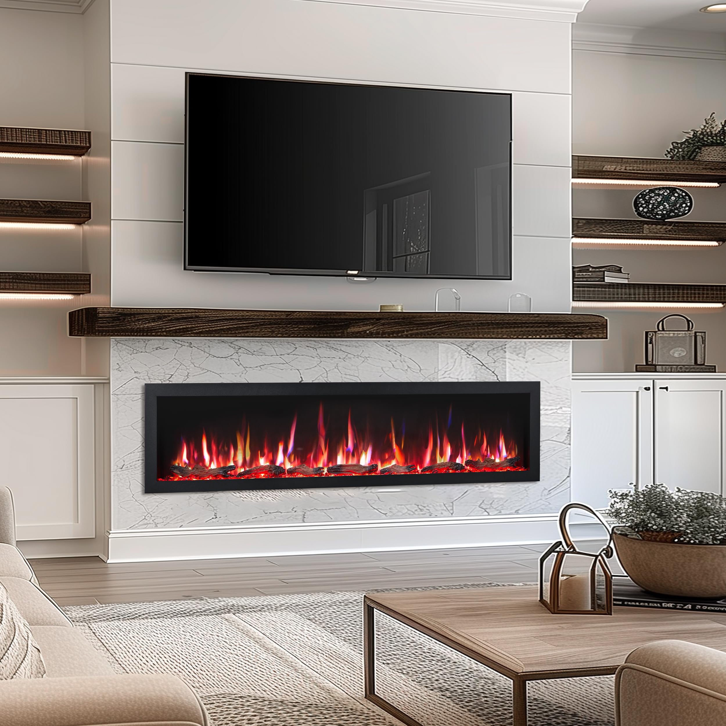 Smart Linear Electric Fireplace
