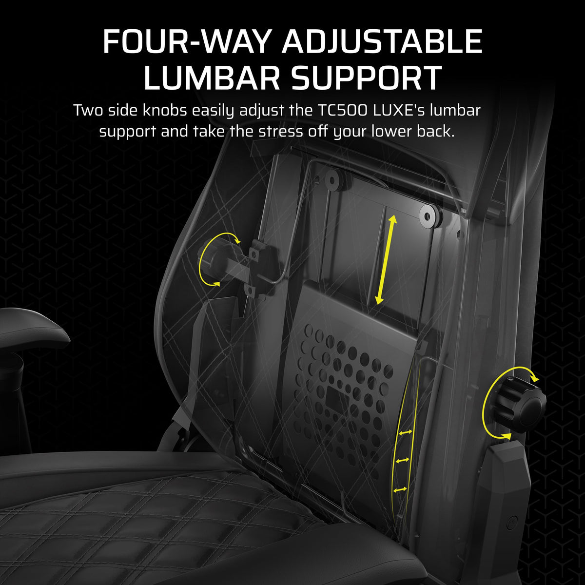 Fabric Gaming Chair with Lumbar Support