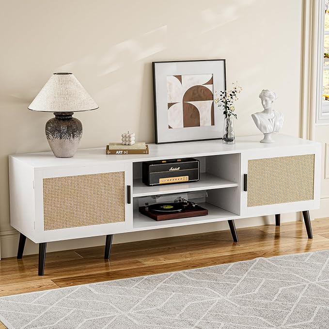 Rattan Door TV Stand