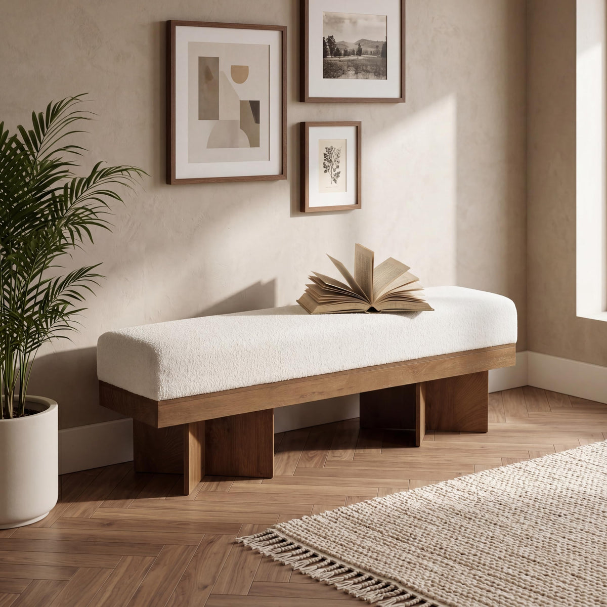Upholstered Entryway Bench