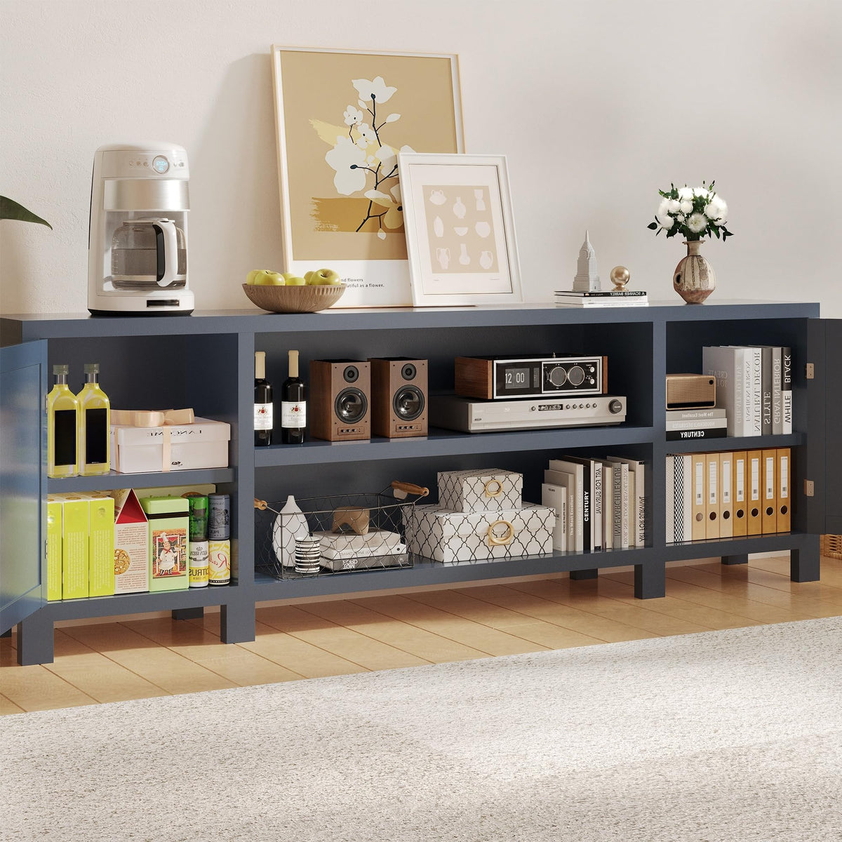 Entertainment Center with Bookshelves