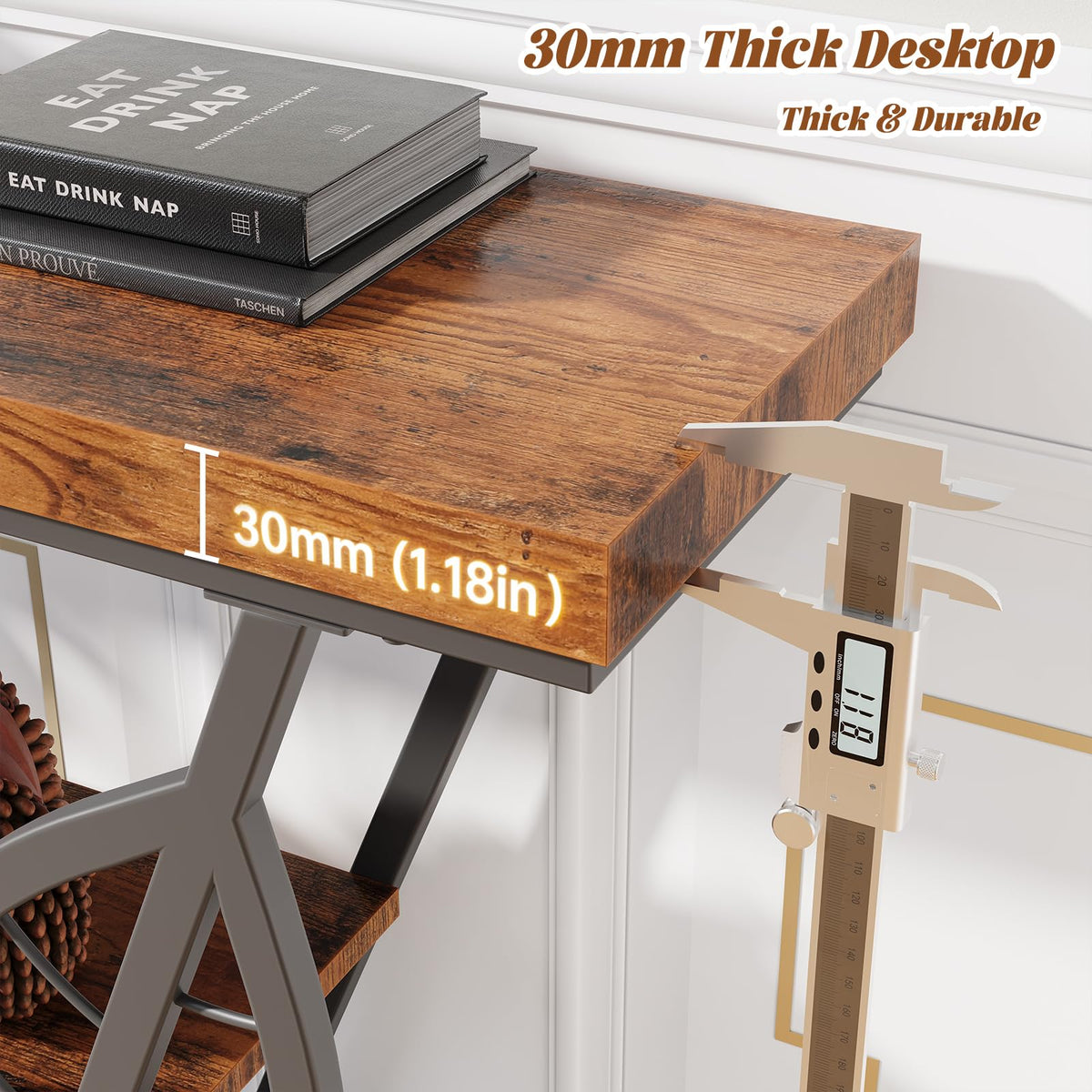 3-Tier Leaf Console Table