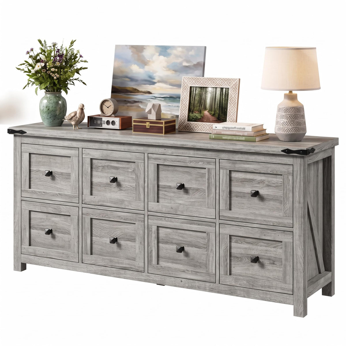 Farmhouse 8-Drawer Dresser