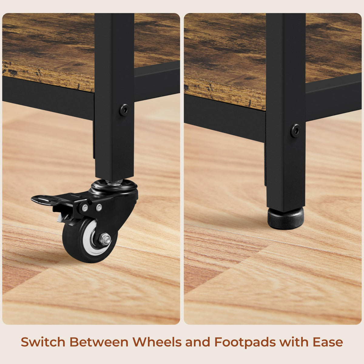 Kitchen Island Cart with Power Outlets