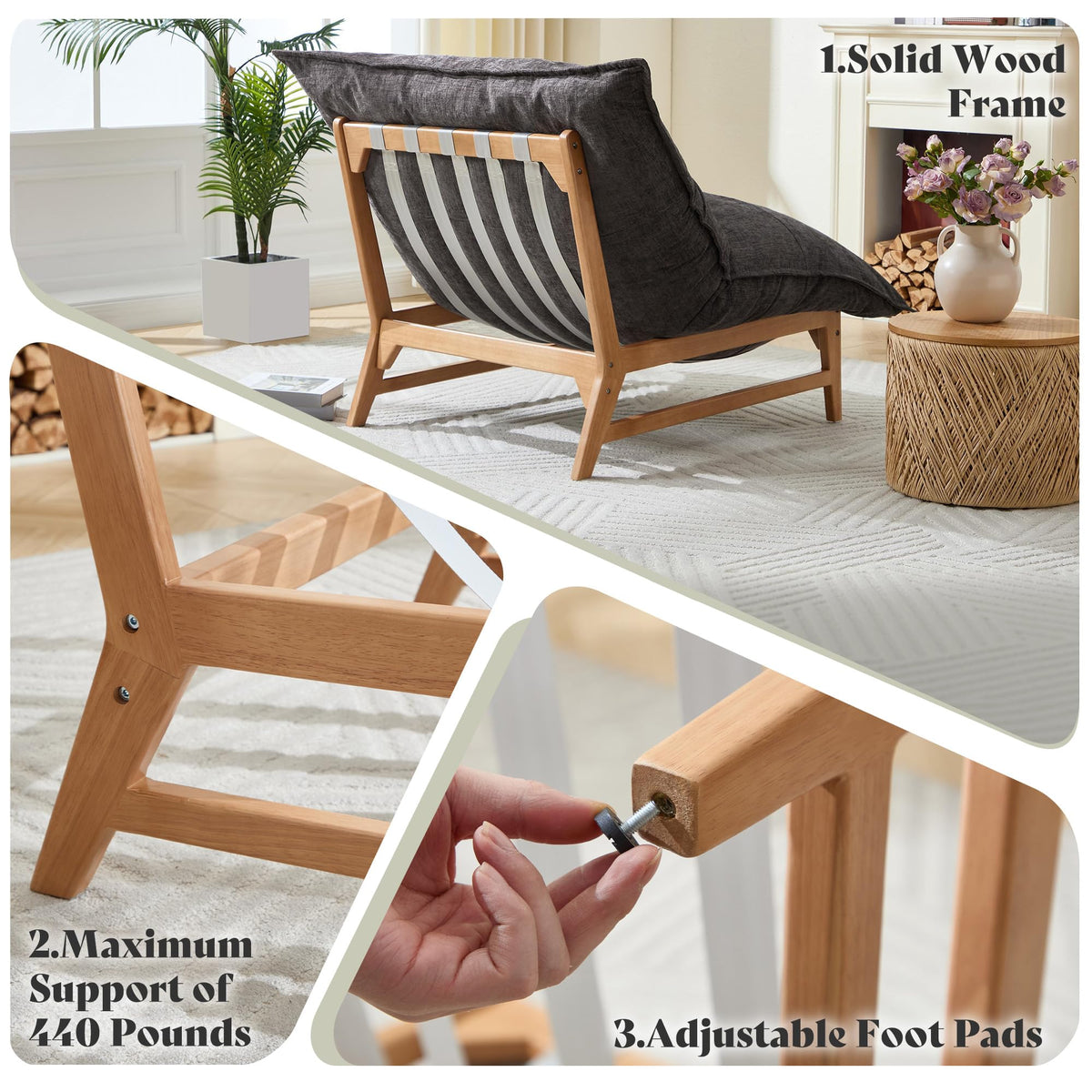 Oversized Convertible Lounge Chair