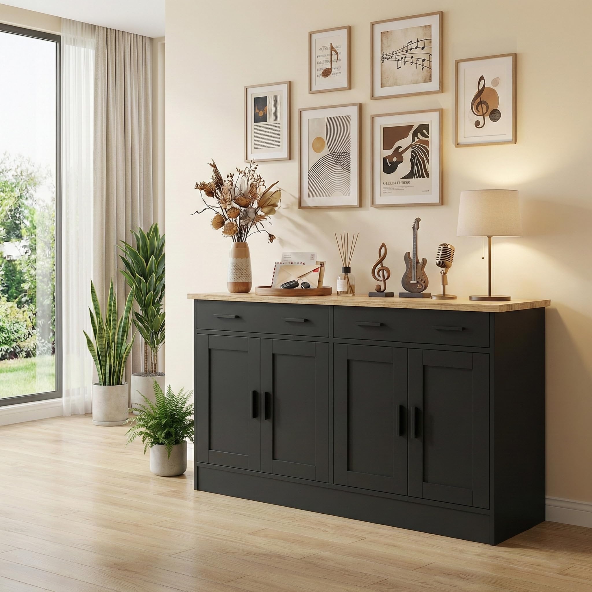 53" Buffet Cabinet with Storage