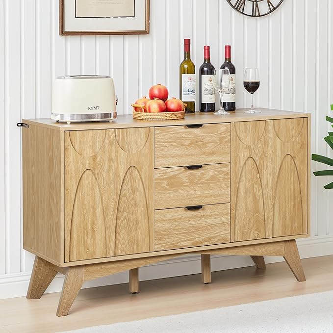 Mid-Century Modern Buffet Cabinet with Storage