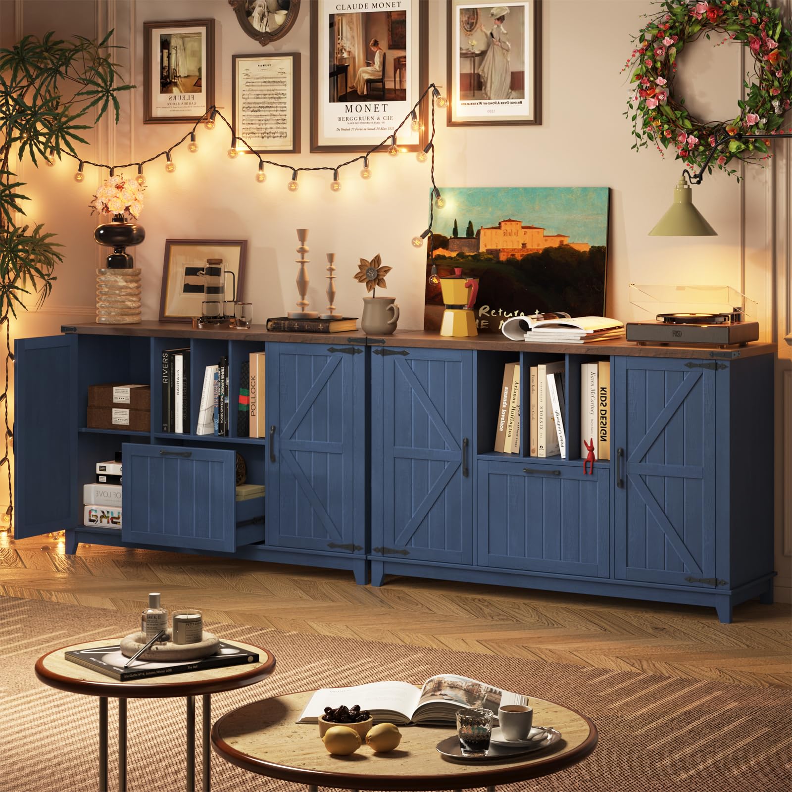 Lateral File Cabinet with Storage Shelves