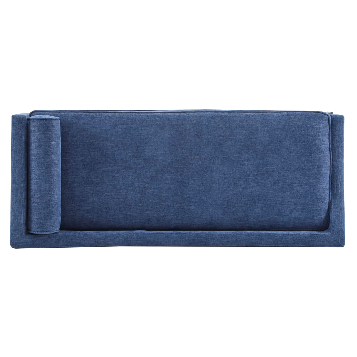 Navy Blue Upholstered Chaise Lounge