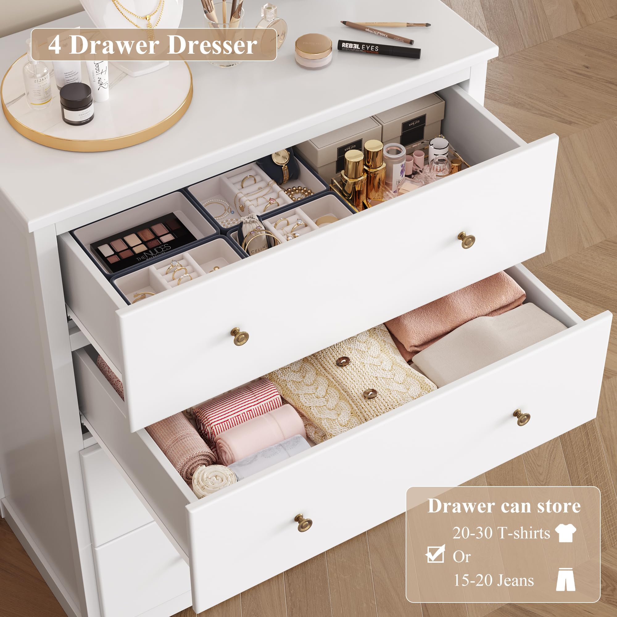 4-Drawer Dresser Chest