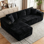 Modular Corduroy Sectional Sofa