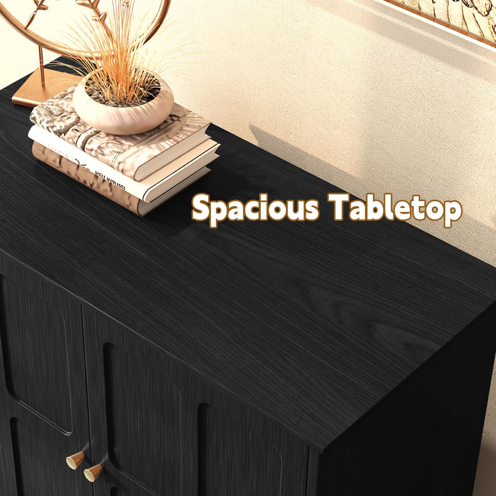 Mid-Century Sideboard Buffet Cabinet with Storage