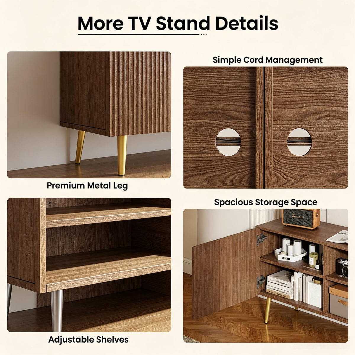 Wave Door TV Stand