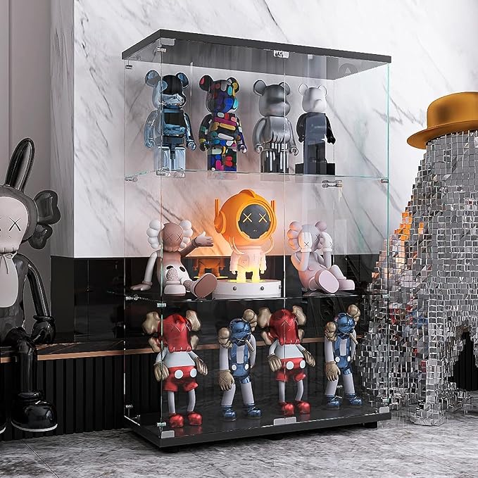 Glass Display Cabinet with Double Door