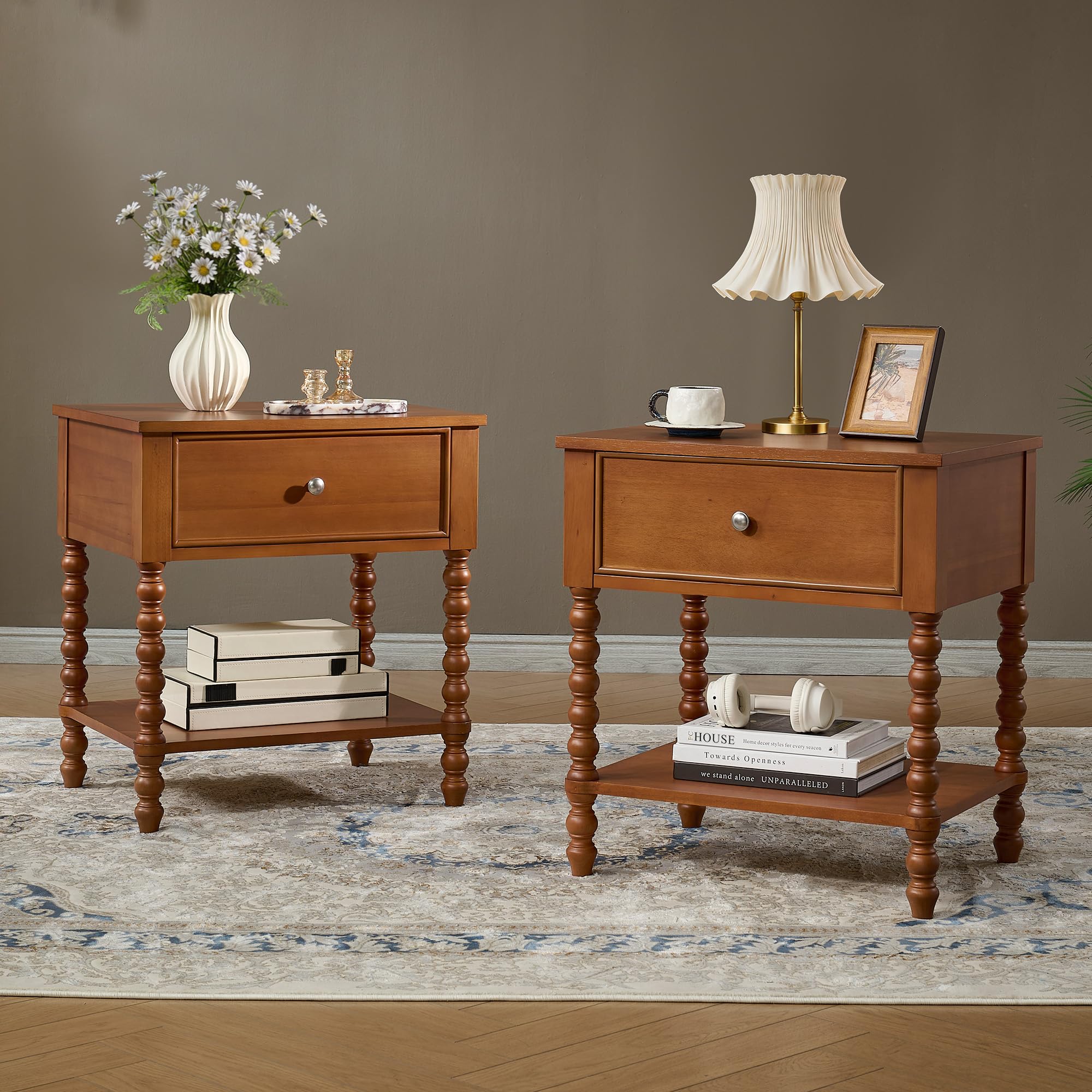 AMERLIFE 3-Piece Bedroom Set, California King, Brown