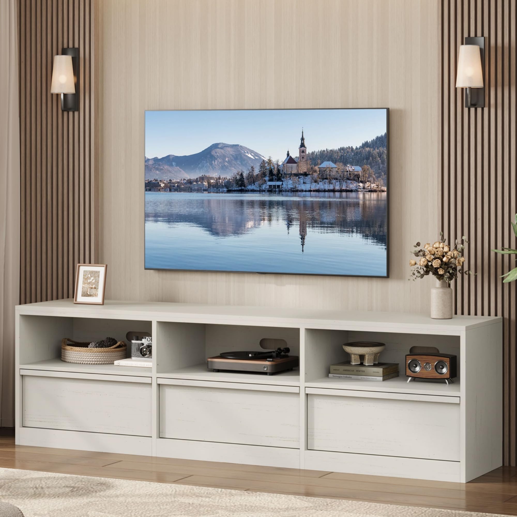 70" TV Stand – Mid-Century Modern Media Console