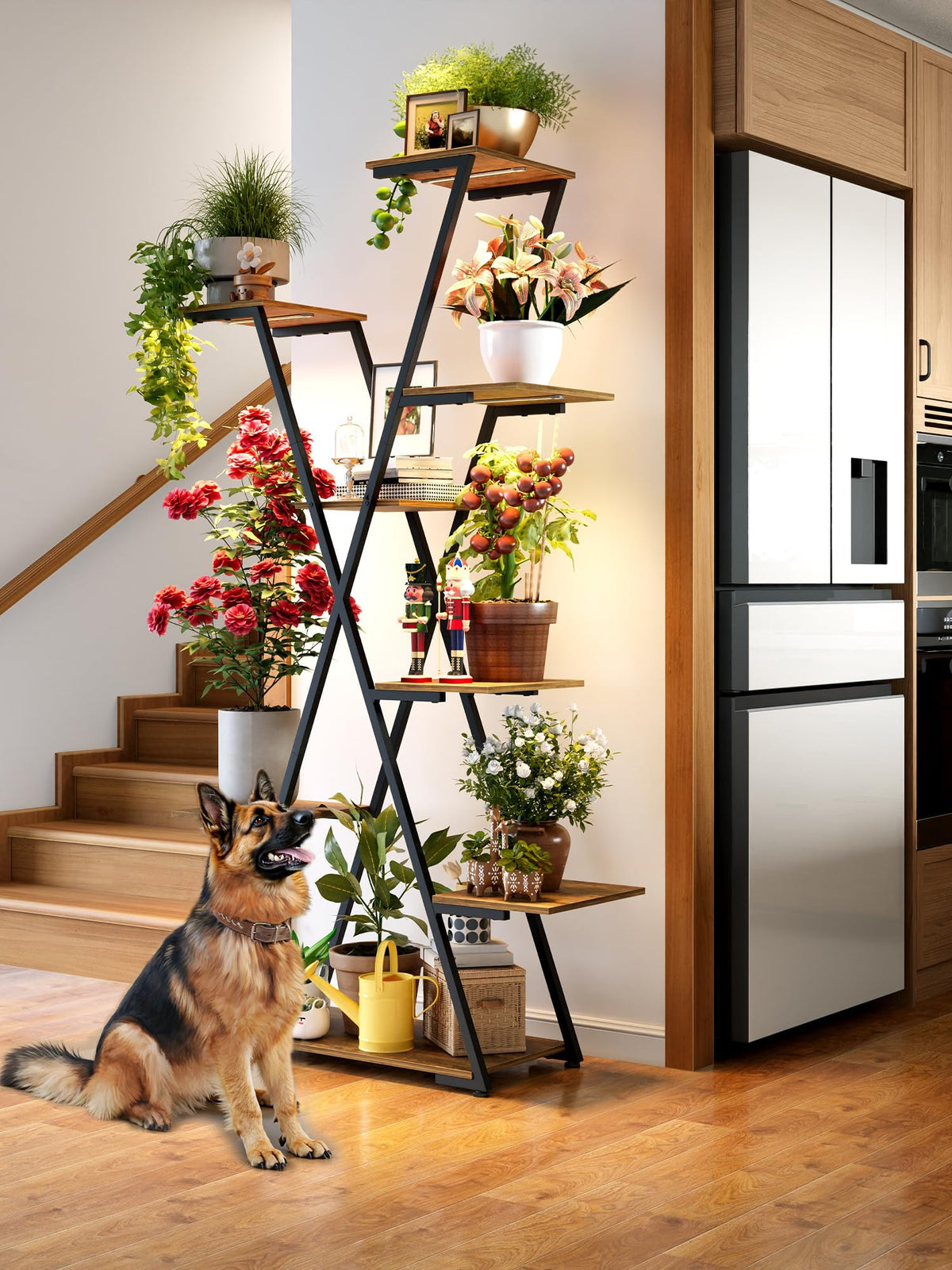 8-Tier Plant Stand with Grow Lights