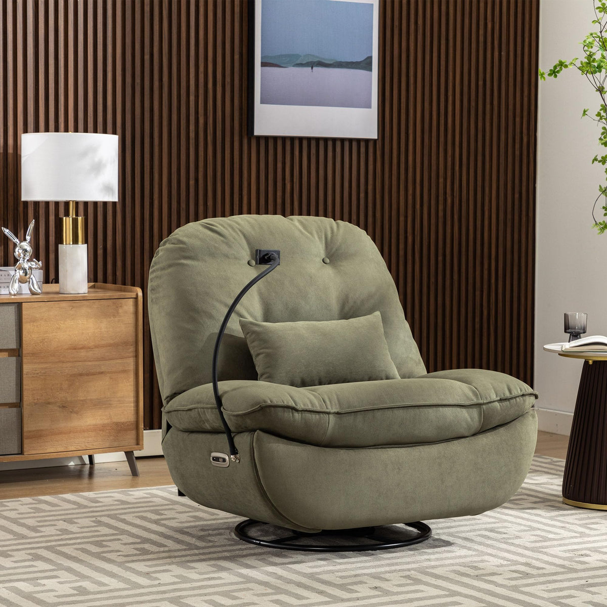 Oversized Power Swivel Recliner