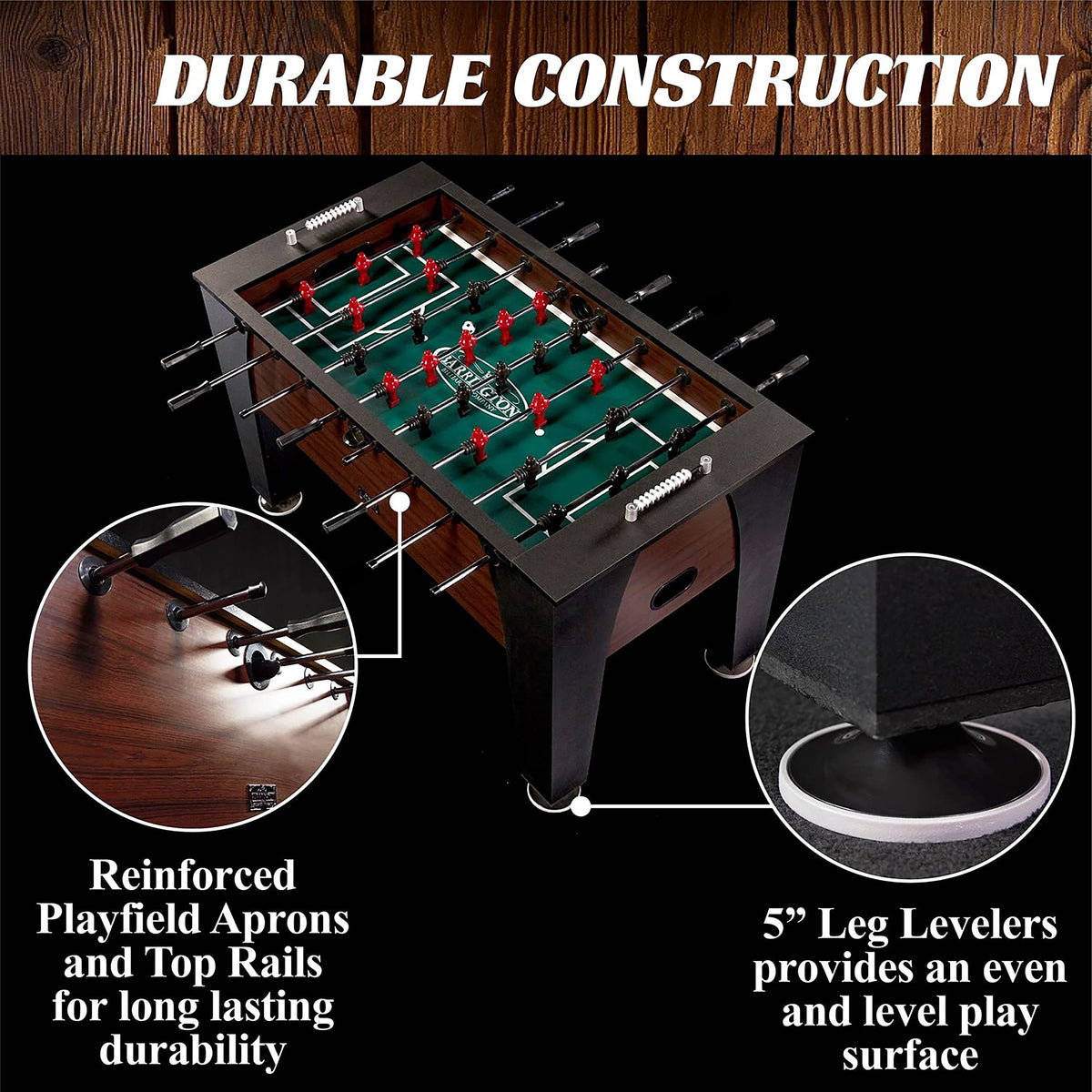 Barrington Richmond 58in Full Size Foosball Table for Game Rooms
