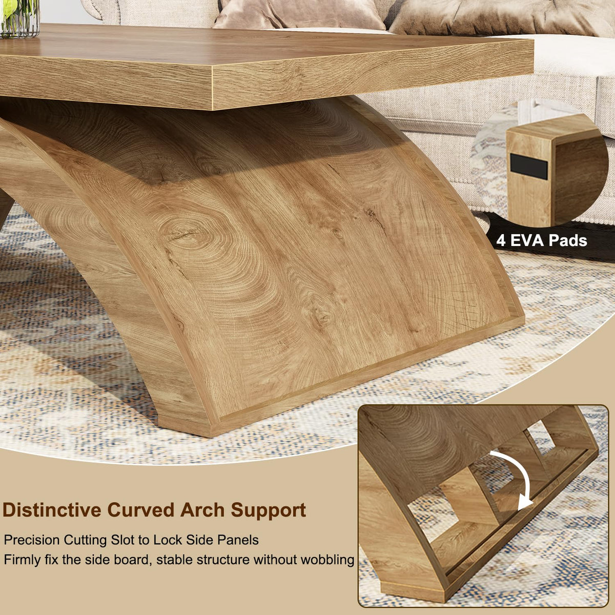Arched Base Coffee Table