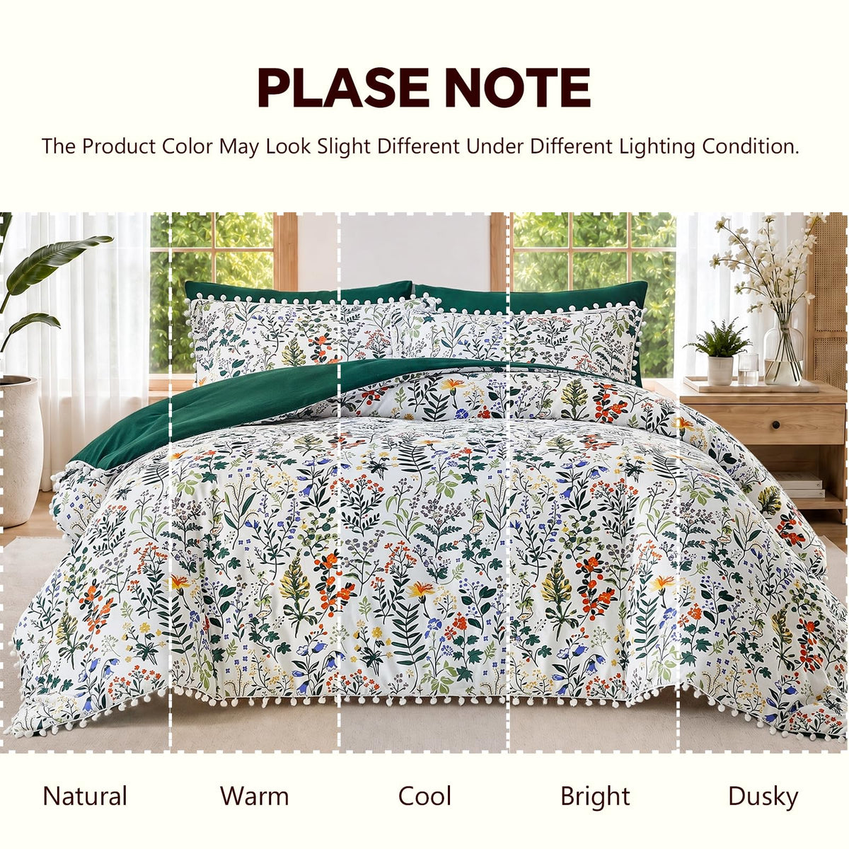 King Floral Comforter Set, 7-Piece
