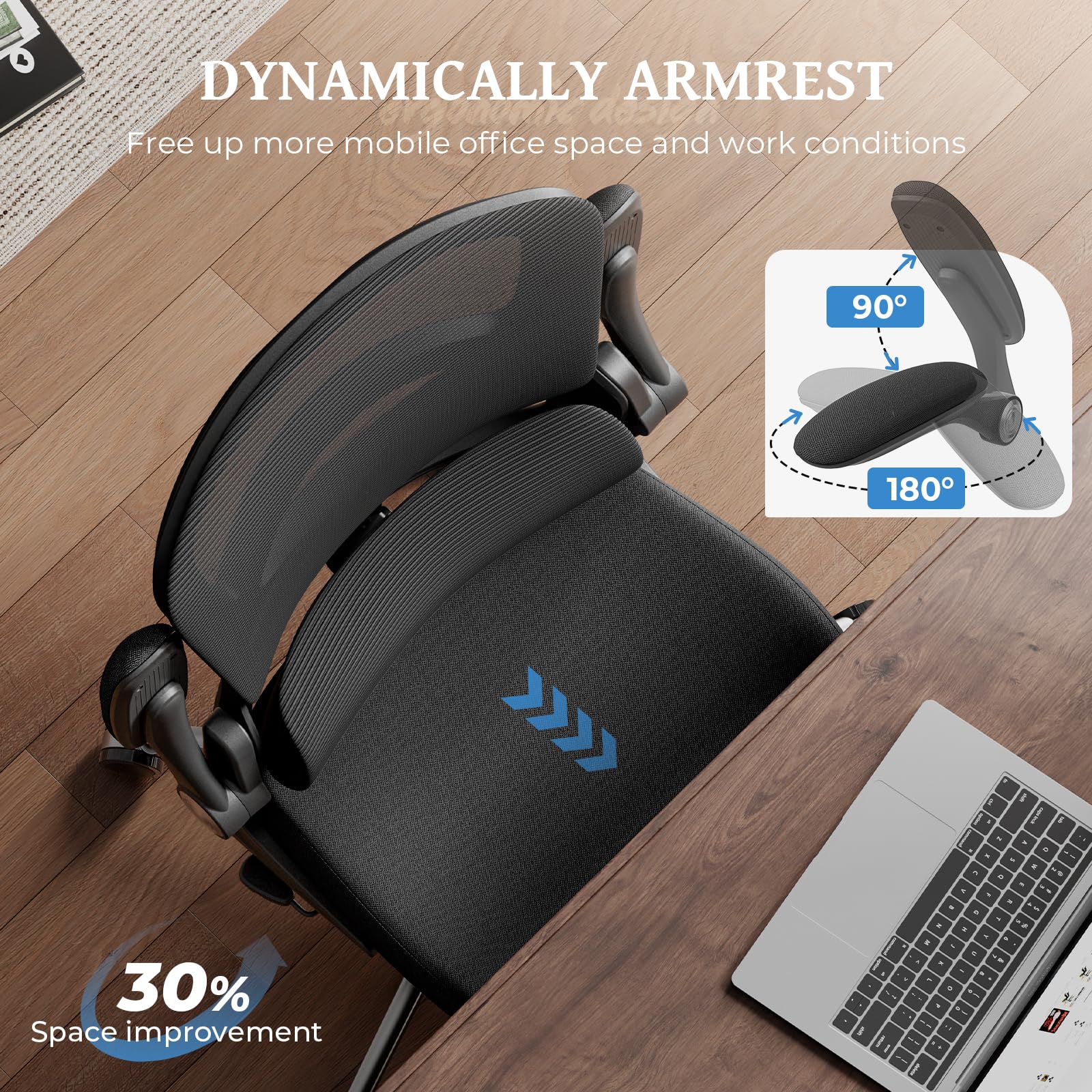 Ergonomic Office Chair with Adjustable Lumbar Support