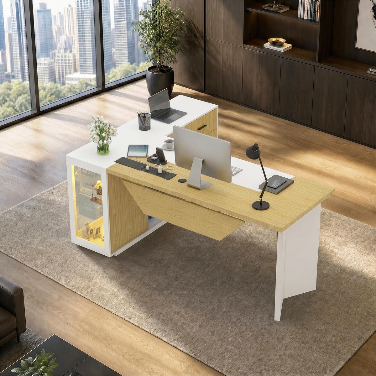 L-Shaped Executive Desk