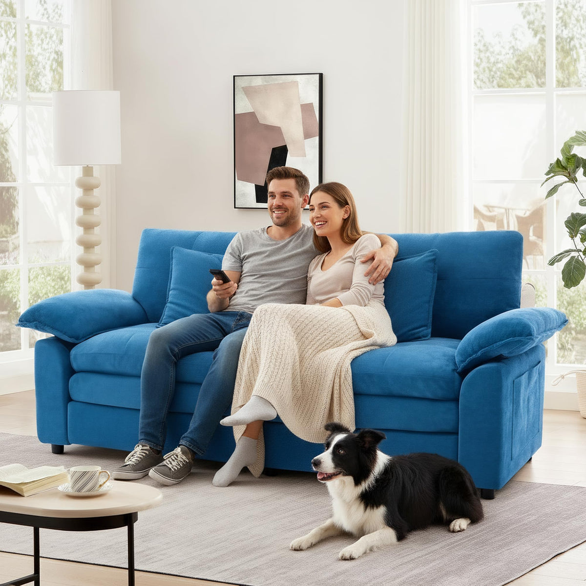 Deep Seat Chenille Loveseat