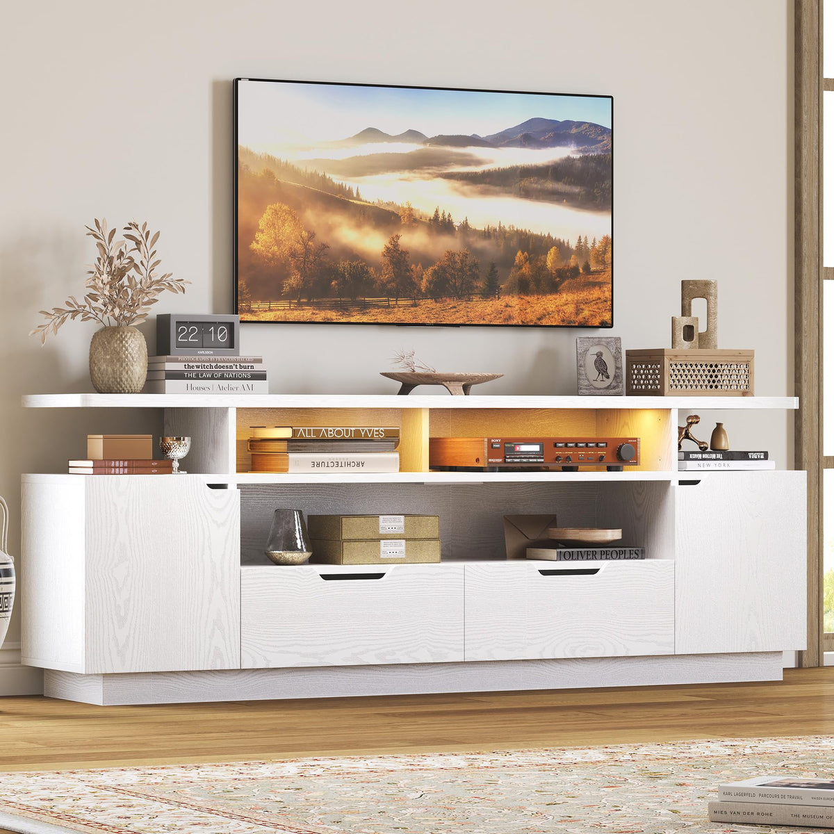 LED TV Stand with Storage