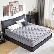 Vantto Queen Mattresses, 14 Inch Queen Size Hybrid Memory Foam Mattress with Upgrade Pocket Springs, Pressure Relief, Breathable Comfort and Durable, CertiPUR-US Certified, Medium Firm