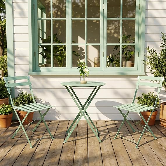 3-Piece Folding Patio Bistro Set