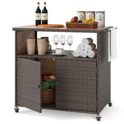 Outdoor Rattan Bar Cart