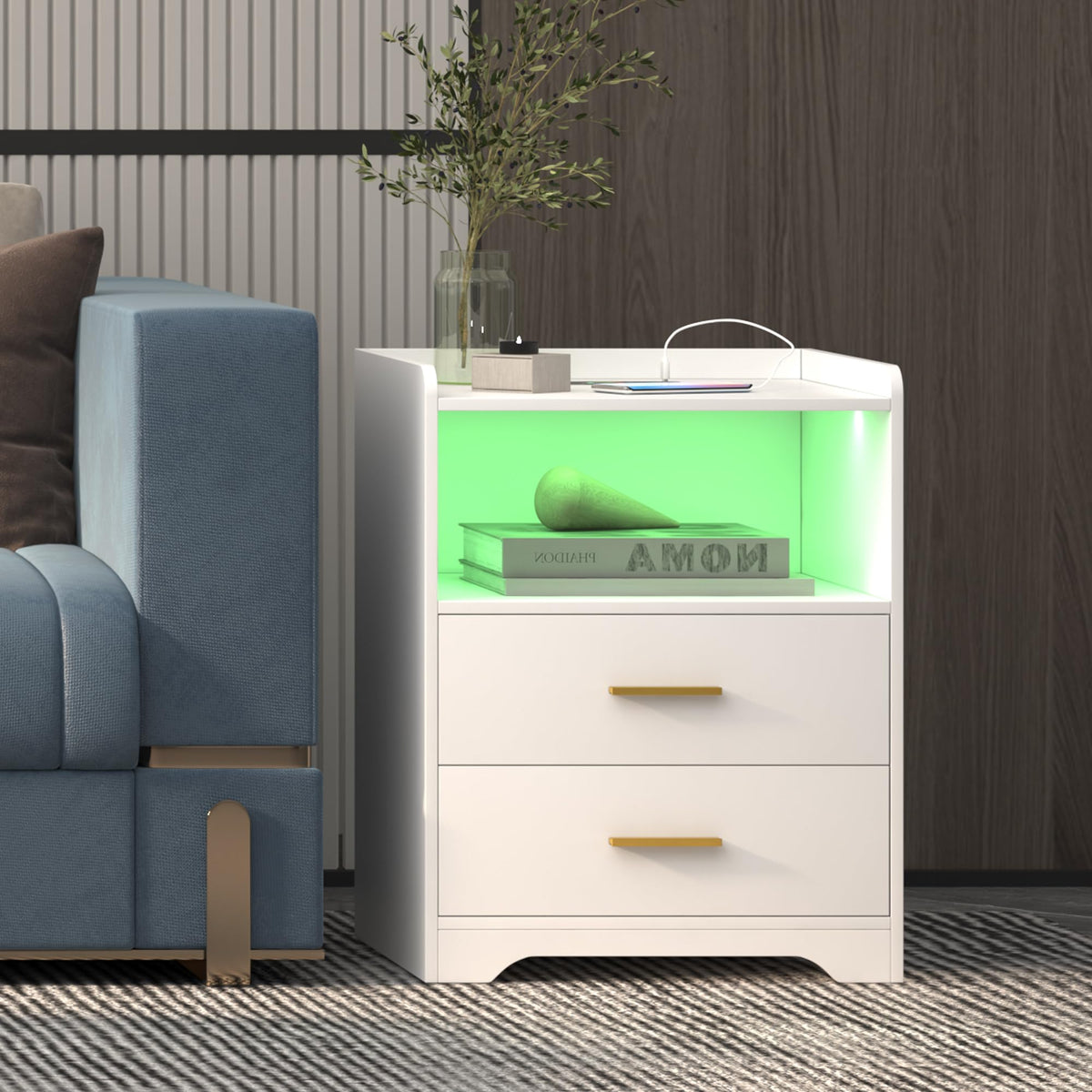 LED Charging Nightstand