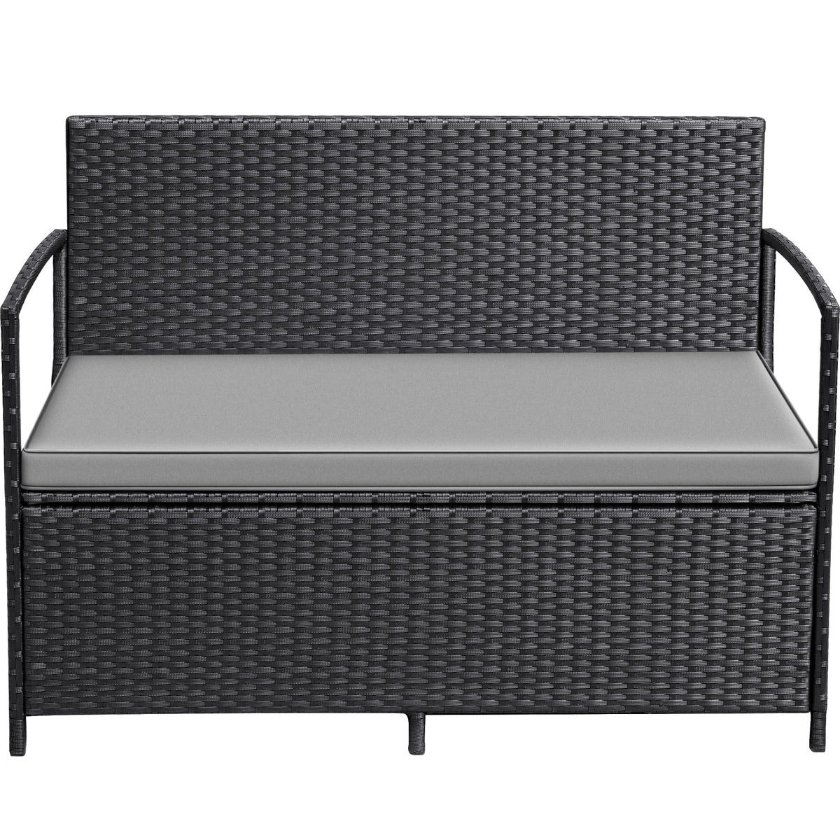 Rattan Outdoor Storage Bench
