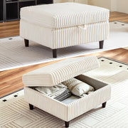 Corduroy Storage Ottoman