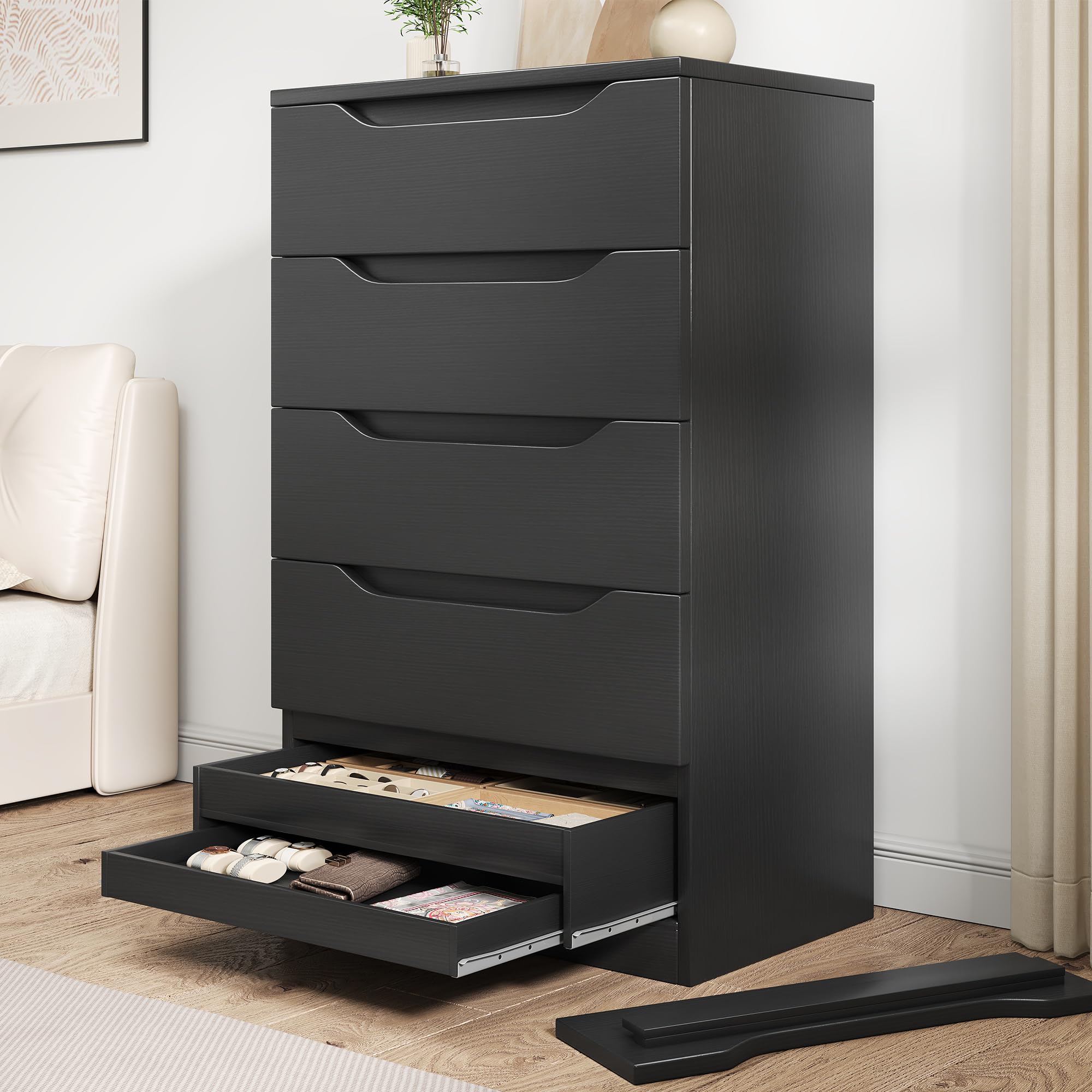 5-Drawer Dresser with Hidden Storage