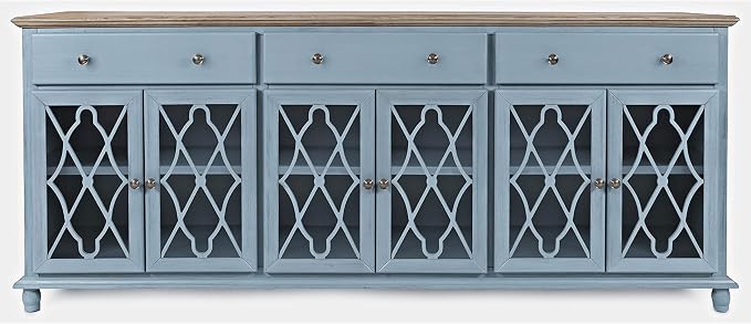 White Six-Door Accent Cabinet